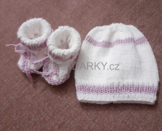 Čepička a bačkůrky věk 3-5 měsíců pohodlí na prvním místě